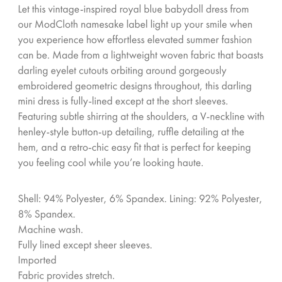 Modcloth Light Shining Through Babydoll Dress - Picture 10 of 10